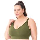 Top Fitness Rib com bojo removível em jacquard Cactus Top Fitness Rib com bojo removível em jacquard Cactus