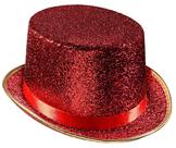 Top Hat Dress Up America Shiny Tuxedo para adulto (vermelho)