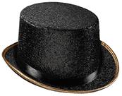 Top Hat Dress Up America Shiny Tuxedo para adultos preto