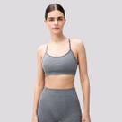 Top Hering Rajado Feminino Cinza