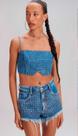 Top jeans cropped shine myft