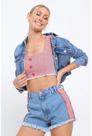 top jeans jacquard vermelho lança perfume 501tp000096 top jeans jacquard vermelho lança perfume 501tp000096