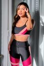 Top Lets Gym Excepcional Preto/Rose M