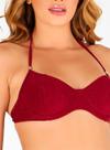 Top Meia Taça Banho de Mar 623.111 Feminino Texturizado Com Recorte Microfibra T. 44/48
