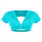 Top Mormaii Cropped Manga Beach Sports Liso Feminino