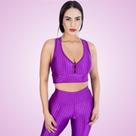 Top Nadador 3D com Bojo Roxo