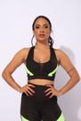 Top Nadador Fitness com Tela na Parte Frontal Academia Feminino F7NEWSTYLE