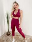 Top Nadador Fitness Poliamida Reforçado Com Bojo Marsala