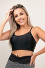 Top New Ziggy 3D Preto Top New Ziggy 3D Preto