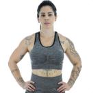 Top Olympikus Knit Cinza - Feminino Top Olympikus Knit Cinza - Feminino