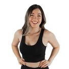 Top para academia modelo nadador fitness suplex