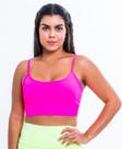 Top pink de alça fina com proteção UV50+