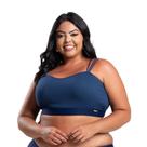 Top Plus Size Cropped Sutiã Soutien Conforto Marina Suede Canelado Top Plus Size Cropped Sutiã Soutien Conforto Marina Suede Canelado