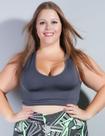 Top Plus Size sem Bojo Grafite