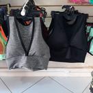 Top preto e cinza tam p ao gg