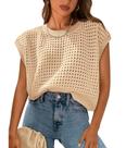 Top PRETTYGARDEN feminino de crochê de primavera e verão