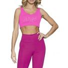 Top Run More Media Sustentacao - feminino - rosa