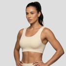 Top Selene Canelado Sem Costura Feminino Bege