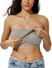 Top sem alça ZeroBound com sutiã interno, cinza, 2XL