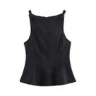 Top Sem Mangas Com Laço Y2K Para Mulheres, Casual De Verão, Cropped, Moda De Rua