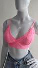 Top Sutiã de Renda Rosa Neon Hope