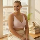 Top Sutiã Sem Costura Bojo Removível Alça Larga Plus Size COR:ROSATAMANHO:3XL