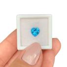 Topázio Azul Swiss Blue Coração 1,64ct