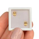 Topázio Imperial Amarelo Oval Par 0,85ct (1)
