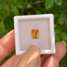 Topázio Imperial Laranja EmeraldCut 1,21ct
