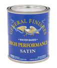 Topcoat General Finishes, cetim à base de água de alto desempenho