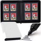 Toploader Binder D DACCKIT Model A contém 128 cartões brancos