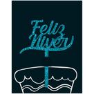 Topo de Bolo Acrílico Feliz Niver Glitter Azul - 01 unid Topo de Bolo Acrílico Feliz Niver Glitter Azul - 01 unid