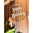 Topo de Bolo Acrílico Idade Frases happy birthday/ boy ou girl / feliz aniversario - Personalizado