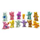 Topo de bolo BKATIONA 12 peças ursinho fofo 3D 5 cm PVC