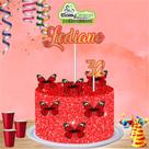 Topo de bolo Borboletas (tema 4) para aniversário