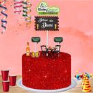 Topo de bolo Boteco (tema 2) para aniversário