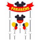 Topo de bolo decoração festa Orelha coração vermelho