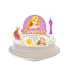 Topo de bolo Decoração Rapunzel Festa Aniversário 5pçs
