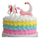 Topo De Bolo Doce Unicornio Topper De Bolo De Plástico Festa