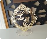 Topo de Bolo em Acrílico Dourado Espelhado Personalizado com Iniciais do Casal - 17x17cm