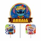 Topo de Bolo Festa Junina Stitch 22x13 cm Piffer Festas - Inspire sua Festa Loja