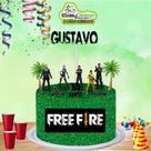 Topo de bolo Free fire para aniversário