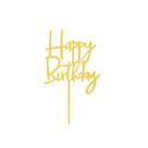 Topo de Bolo Happy Birthday Topper Decorativo para Festa de Aniversário Topo de Bolo Happy Birthday Topper Decorativo para Festa de Aniversário