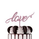 Topo de Bolo - Love 2 MDF Glitter Rosê Gold - 1 unidade - Sonho Fino - Rizzo Topo de Bolo - Love 2 MDF Glitter Rosê Gold - 1 unidade - Sonho Fino - Rizzo