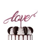 Topo de Bolo - Love 2 - MDF Metalizado Rose - 1 unidade - Sonho Fino - Rizzo Topo de Bolo - Love 2 - MDF Metalizado Rose - 1 unidade - Sonho Fino - Rizzo