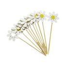 Topo De Bolo Margarida Branca 4/10/20 Peças, Decorações Para Cupcakes, Suprimentos Para Casamento E