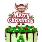 Topo de Bolo NevoRama Rena de Natal 16x14 cm Topo de Bolo NevoRama Rena de Natal 16x14 cm