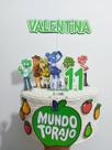 Topo de Bolo personalizado no tema Mundo Torajo