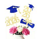 Topo de bolo SakFestivo 16 peças Formatura Azul e Dourado Topo de bolo SakFestivo 16 peças Formatura Azul e Dourado