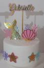 Topo De Bolo Topper De Bolo Personalizado Sereia 3d Topo De Bolo Topper De Bolo Personalizado Sereia 3d